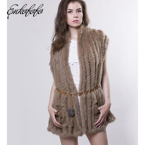 Женские меховые жилетки Enkofofo China At AliExpress