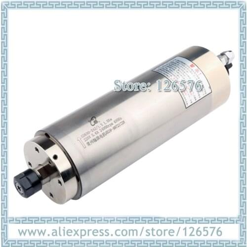 Constant Torque 1.5Kw 24000 Spindle Motor ER16 CNC Milling Spindle Motor water cooled with 4 bearing for stone metal wood
