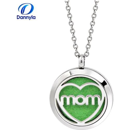 Hot Sale Stainless Steel Aromatherapy Floating Locket Diy Memory Aromatic Diffuser Necklace With Free Chain DLAR117-138