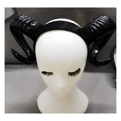 Gothic Sheep Horn Punk Headband Forest Animal Photography Cosplay Photo Props Steampunk Hair Accessory