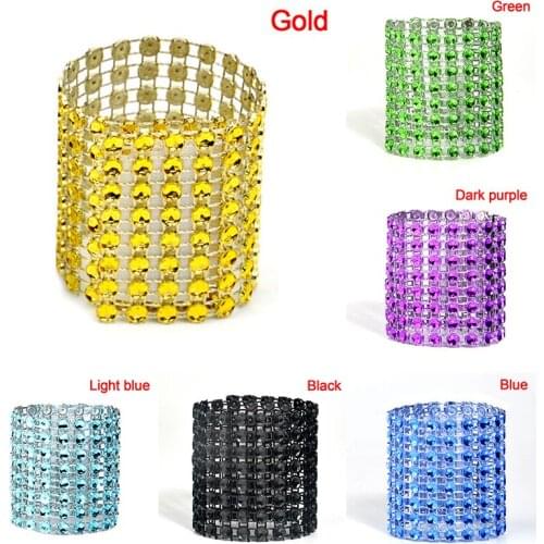 Napkin Ring Buckles Wedding Decor Crafts Rhinestone Bows Holder Party