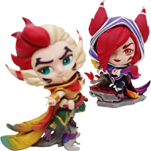 League of Legends Rakan&xayah Anime Games Peripheral Model Collectibles Desktop Decoration Anime Figurines Cartoon Doll Toys