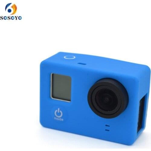 Soft Silicone Case 4 colors Silicone Protective Cover For GoPro hero 4 hero 3 hero 3+ Sports Action Camera Accessories