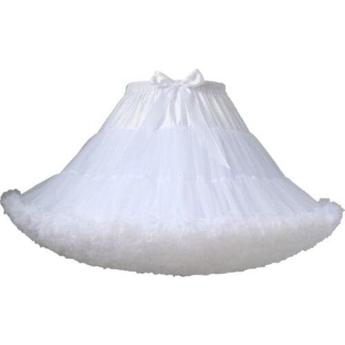 New Short Tulle Black White Petticoat Dress Girls Skirt Petticoat Tutu Lolita Faldas Cupcake Dress