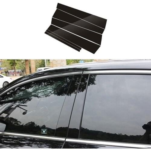 Car Window Pillar Center Trim Sticker For Toyota Corolla 2014 2015 2016 2017 2018 Car Products 6 PCS Pillar Trim Sticker Cover