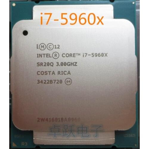 Original Intel Xeon I7-5960X CPU 8-cores 3.00GHZ 20MB 22nm LGA2011-3 I7 5960 X processor