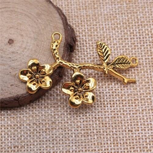 Fashion Twig Connection Charm Pendants Diy Jewelry For Necklace Bracelet Craft Findings