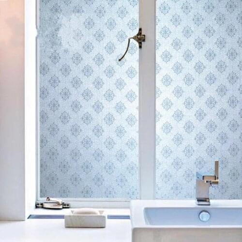 Static 3D Privacy Window sticker Frosted Opaque stained office Home Self-Adhesive Decorative glass film 45/50/60/70/80/90x100cm