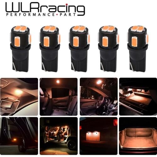 Amber Yellow LED Bulb 194 168 T10 2825 W5W 1800K 5630 SMD For Car Interior Map Dome Door Trunk Light