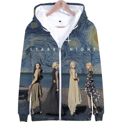 Kpop MAMAMOO 3D Print Hoodies Men/Women I say MAMA MAMA Moo Moo Hooded Boys/Girls Hoodie And Sweatshirt Starry Night Tops