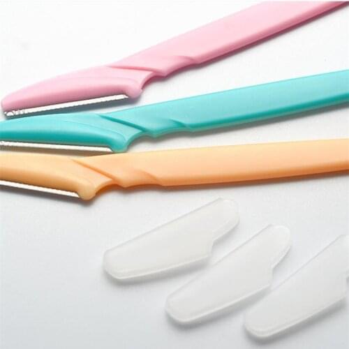 3/10Pcs Eyebrow Trimmer Blade Shaver Portable Face Razor Eye Brow Epilation Hair Removal Cutters Safety Razor Woman Makeup