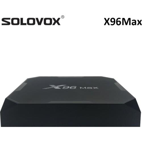 SOLOVOX X96 Max X2 Android 8.1 TV Box Amlogic S905X2 LPDDR4 Quad Core 2.4G&5GHz Wifi BT 1000M 4K X96Max Smart TV Box