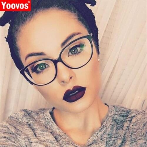 Yoovos Cateye Glasses Frame For Women 2021 Eyewear Women Optical Eyeglasses Frames Brand Design Glasses Luxury Retro Okulary