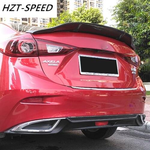 2014 - 2018 For MAZDA 3 AXELA R Style Rear Window Spoiler Carbon Fiber Rear Spoiler for MAZDA