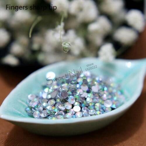 1000 pcs SS16 Multi-Color 14 Facets Resin Round Rhinestone Sparkling Rhinestones Nail Art Decoration DIY N22