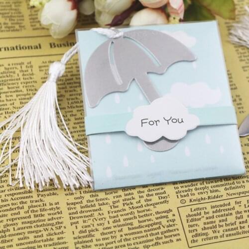 60 PCS/LOT Showers of Love Umbrella Bookmark Wedding favors and gifts + Baby shower favor Free Shipping