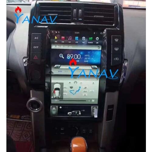 13.6" big Screen 4+64G Android Car GPS Navigation For-TOYOTA Land Cruiser Prado 2014-2017 Vertical screen Multimedia Player
