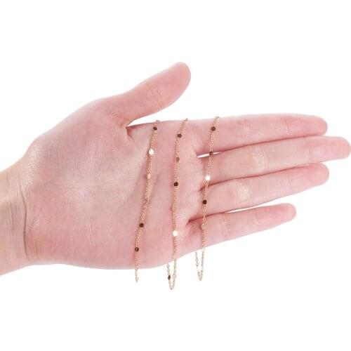 10m/roll 1.5x1x0.3mm Soldered Brass Cable Chain Link Chain with Spool for Jewelry Making DIY Bracelet Necklace Accessories