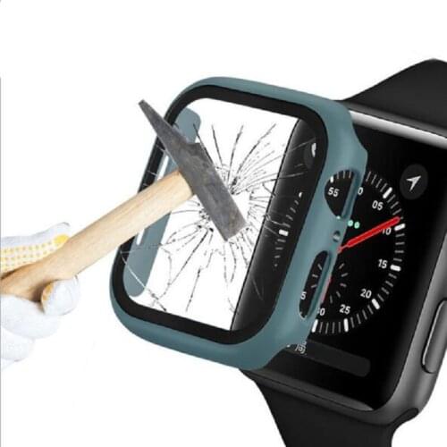Tempered Glass Cover For Apple Watch case 44 mm 40mm bracelet for iWatch 42mm 38mm 42 for apple watch series 5 4 3 2 44mm 42 38