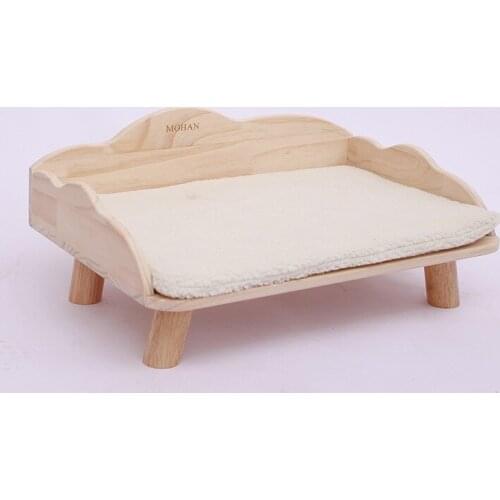 Wooden Cat Bed Four Seasons Universal Cat Kennel Removable And Washable Cat Sofa Solid Wood Pet Bed