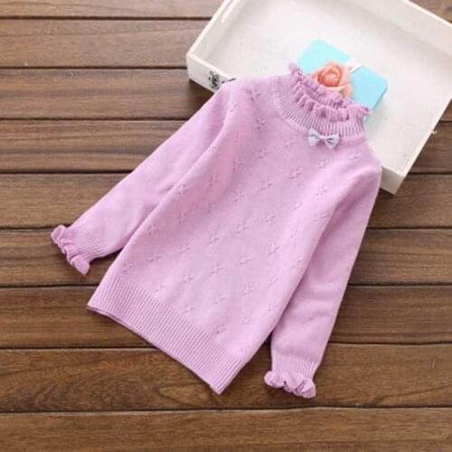 2019 New autumn and winter girls' sweaters cotton fashion children clothing children cotton sweaters 2-14years child