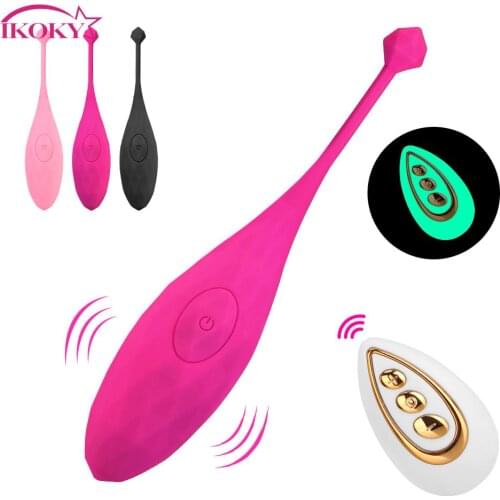IKOKY 10 Mode Silicone Vibrator Vibrating Egg Adult Sex Toys Wireless Remote Control Vagina G-spot Pussy Massager Women