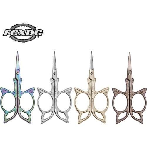 Butterfly Shape Stationery Scissors Professional Sewing Scissors Vintage European Style Supplies for Sewing Scissors for Fabric