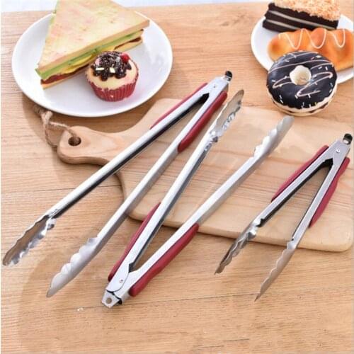 Kitchen Accessories Barbecue Salad Food Clip BBQ Tongs Stainless Steel Kitchen Tools Multifunction Grill Tools Kitchen Gadgets