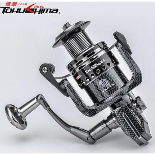TOKUSHIMA HK Metal fishing reel Lure reel 5.5:1 13+1 Ball bearing Parallel line winding spinning fishing reel Carp Fishing Reel