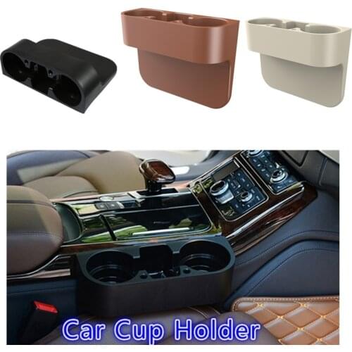 New Black& Beige White & Brown Multi-Function Drink Holder Mobile Holder For BMW E39 Vehicle Three-in-One Cup Holder Car Styling