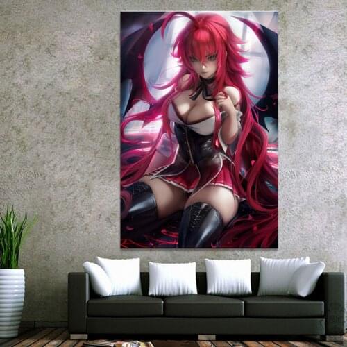 Home Decor Modular Canvas Picture 1 Piece High School Dxd Animation Painting Poster Art Wall For Home Canvas Painting Wholesale