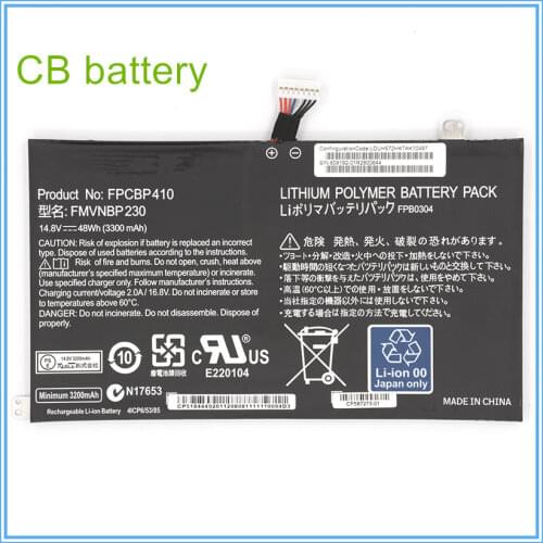 Original FPCBP410 Laptop Battery for UH574 UH554 FMVNBP230 FCBP0304 14.8V 48WH