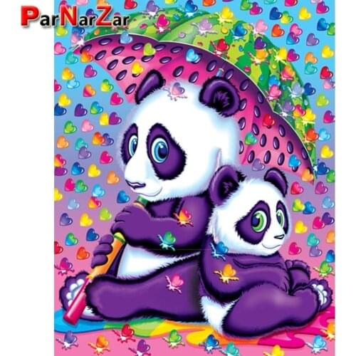 ParNarZar 3D DIY Diamond Painting Kits Mother Bear and Baby Bear For Home Wall Decorations