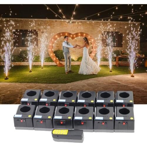 Pyrotechinic Cold Machine 12 Channel Remote Control Indoor Fountain Base Fireworks Firing System