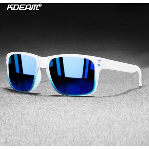 KDEAM Classic Polarized Sunglasses Men Women Super Light Square Eyeglasses Frame Sun Glasses Driving Fishing UV400 Goggles A37