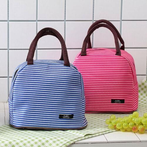 Portable unisex Insulated Thermal Cooler Lunch Box Carry Picnic Case Storage Bag