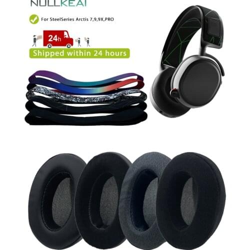 NULLKEAI Replacement Thicken Leather Earpads For SteelSeries Arctis 7/PRO/9X Headset Cushion Sleeve