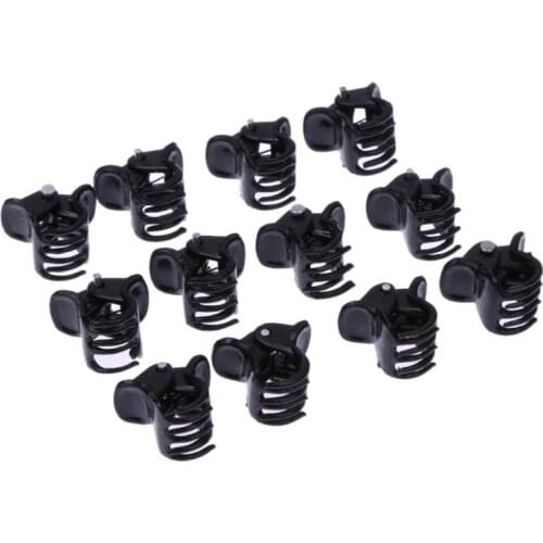 100 pcs/Bag Black Hair Clips Clipper Clamp For Women Ladies Plastic 6 Claws Hairpin Hair Styling Tools Hair Clips