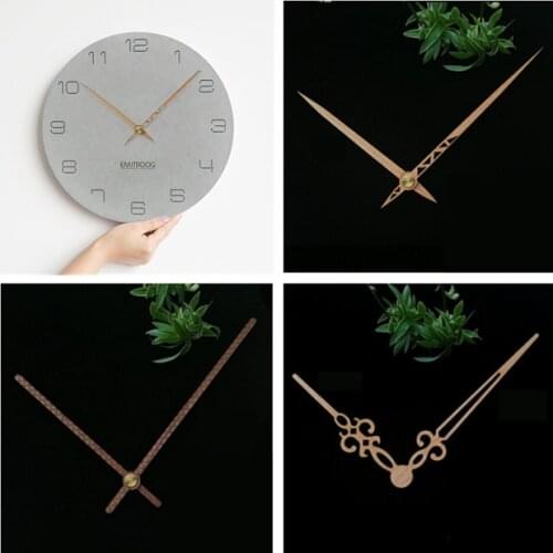 10sets Creative Wooden Clock pointer High-grade Quartz Clock Hands Parts DIY Clock Parts Accessories Wall Clock Home decoration