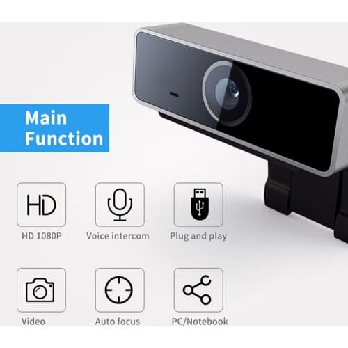 1080P Full HD Webcam USB Smart Computer Camera With Microphone For Meeting Broadcast Live Video Gaming, Online Teaching Webcam