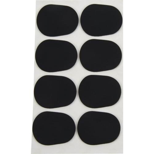 16pcs Alto/tenor Sax Clarinet Mouthpiece Patches Pads Cushions, 0.8mm Black, 16 Pack
