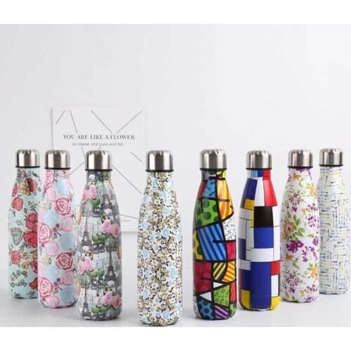 500ml Coke Bottle Double-Wall Insulated Vacuum Flask Stainless Steel Coke Thermos For Sport Water Bottles Thermoses