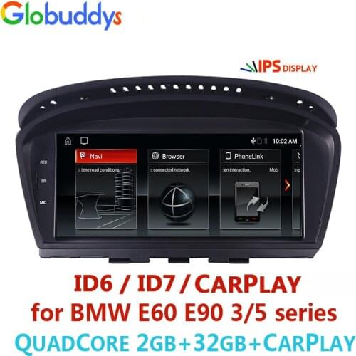 CarPlay,E60 E90 Android GPS,For BMW 320/325/520/530/525,Android 10 Multimedia Video Player,iDrive Camera support