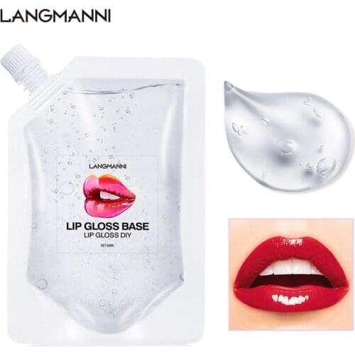 DIY Clear Lip Gloss Base Oil Non-Stick Moisturizing Lipstick Material Gel Lip Gloss Base Handmade Liquid Lipstick Makeup