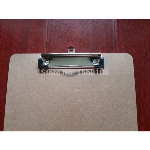 Hot Sale A4 MDF clipboard writing pad Wooden file clip board menu clipboard with plate clip office supplies