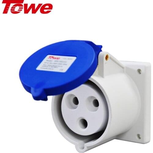 Towe Industrial Connector plug & socket 32A 3 4 5pins 2P+E Male and female set IP44 Waterproof