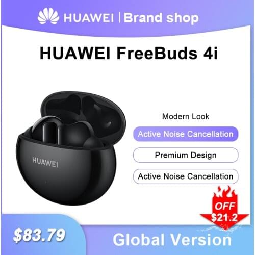 New Huawei Freebuds 4i Earphone TWS 10mm Dynamic Unit ANC Wireless Bluetooth 5.2 Headset Active Noise Cancellation