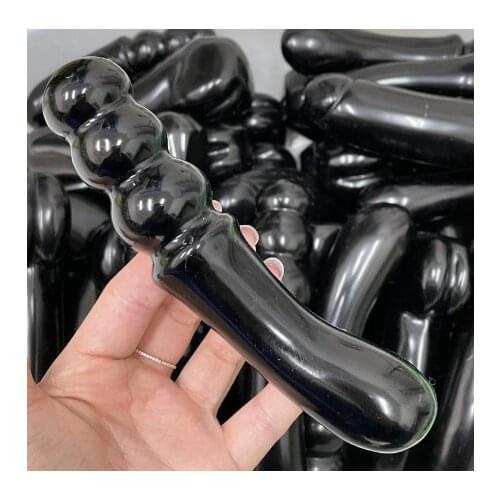 Hot!!!Natural Black Obsidian Crystal Carved Healing Crystal Gemstone Yoni As Gift