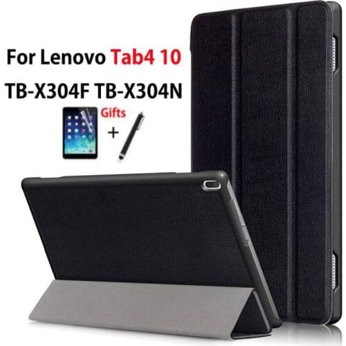 Magnet Case for Lenovo TAB4 Tab 4 10 TB-X304L TB-X304F TB-X304N 10.1" Cases Folding Filp Stand Cover for Lenovo Tab 4 10 Funda