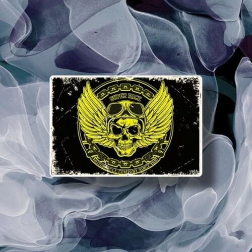 Motorcycle Retro Metal Sign Tin Sign Garage Decoration Gold Bar Garage Gas Station Decoration Iron Plate